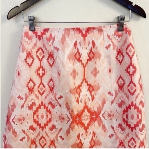 Anthropologie x Hutch Kasi Jacquard Mini Skirt Size 4 Pink Lined NEW MSRP $128 - Picture 2 of 10